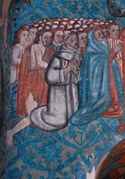 San Bernardino de Sena, sanctuary niche, Christ with regulars - Valladolid (Sisal), Yucatán