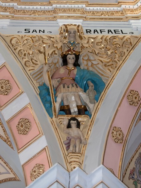San Francisco, cupola pendentive, St. Raphael - Tetlanohcan, Tlaxcala