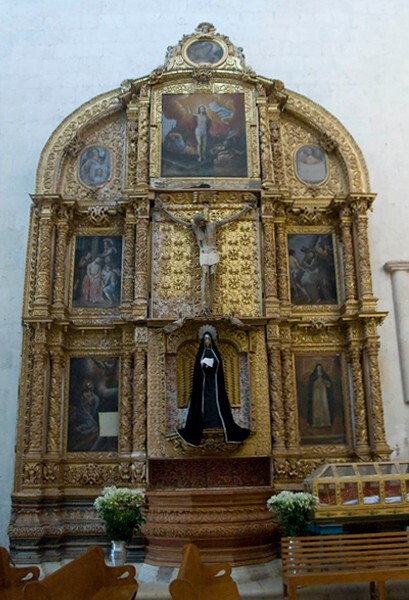 Santo Domingo, nave La Soledad altar - Yanhuitlán, Oaxaca