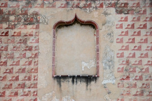 San Francisco, façade sculpture niche - Tepeyanco, Tlaxcala