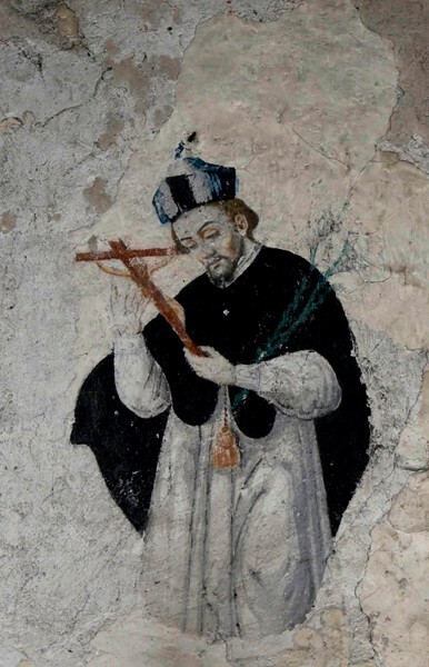 San Miguel Arcángel, sacristy mural, St. Thomas Aquinas - Achiutla, Oaxaca