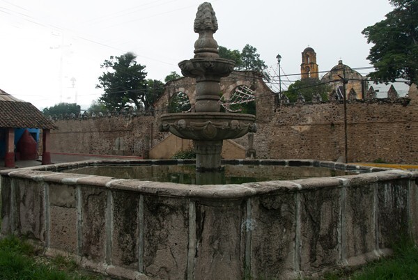 Santiago Apóstol, zócalo fountain - Ocuituco, Morelos
