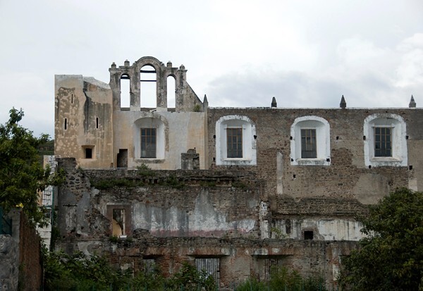 San Francisco, espadaña and convento - Tepeyanco, Tlaxcala