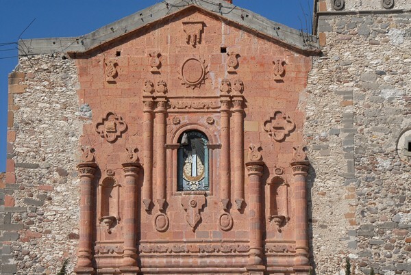 Nuestra Señora de los Remedios, façade, upper story - Los Remedios, Hidalgo