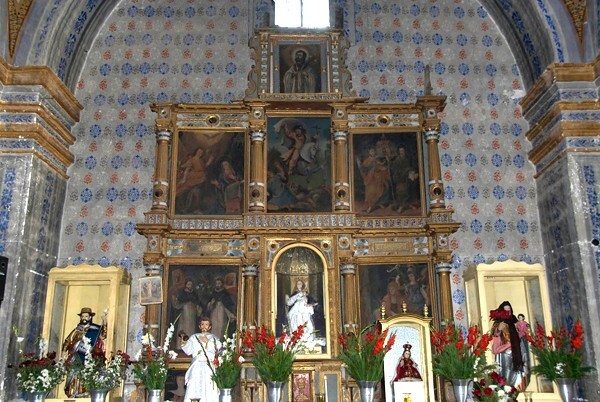 Matatlán, Oaxaca, Santiago Apóstol, nave Santiago retablo - Oaxaca
