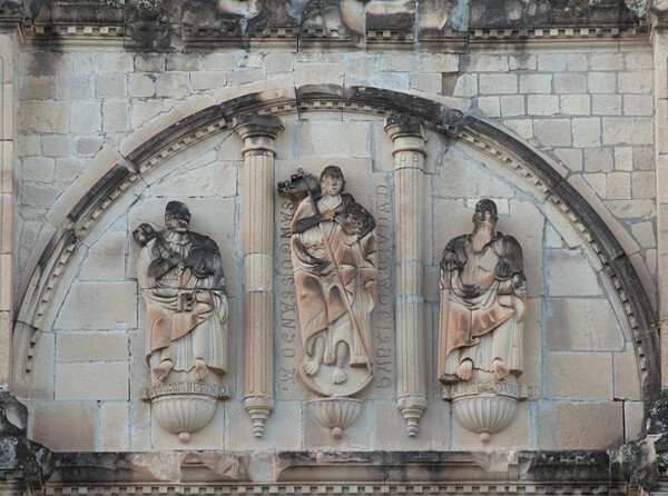 San Juan Bautista, N façade, SSS Peter, John the Baptist & Paul - San Juan Bautista, North façade