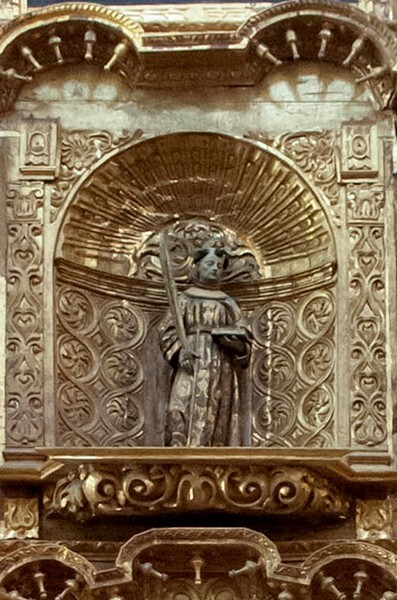 Second tier, central niche - nave Nuestra Señora de los Dolores altar