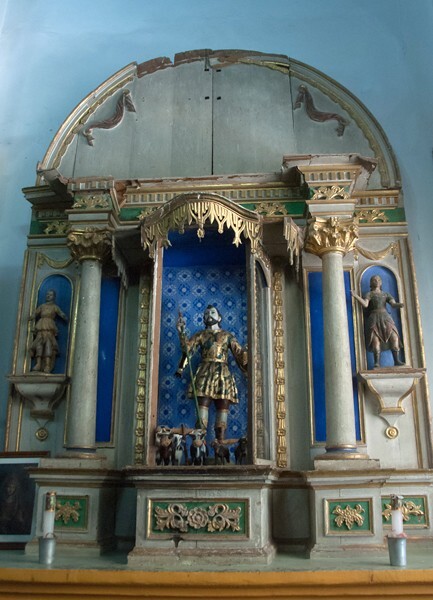 San Andrés, nave San Isidro retablo - Sinaxtla, Oaxaca