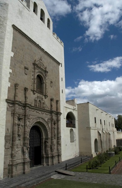 Façade, capilla abierta & portería - San Agustín, façade