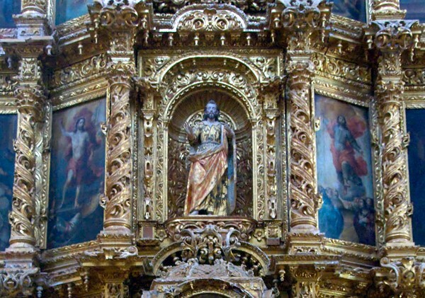 Santo Domingo, nave Nuestra Señora del Rosario altar - Yanhuitlán, Oaxaca
