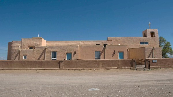 Santa Clara (remodeled), exterior nave - Santa Clara, New Mexico