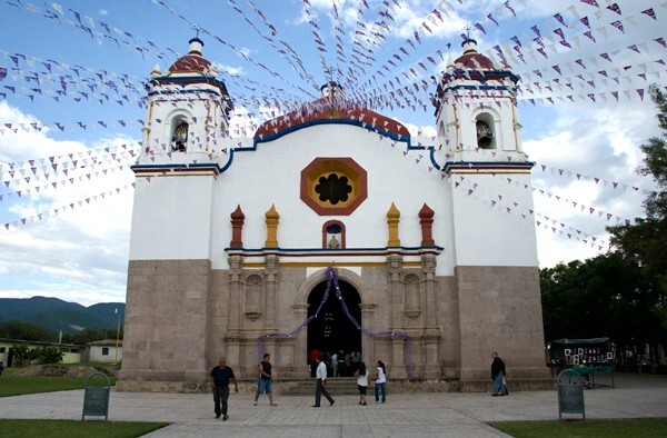 San Bartolo, façade & bell-towers - Coyotepec, Oaxaca