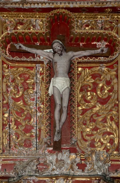 San Francisco Huehuetlán, Oaxaca, San Francisco, nave Passion altar,  - San Francisco Huehuetlán, Oaxaca