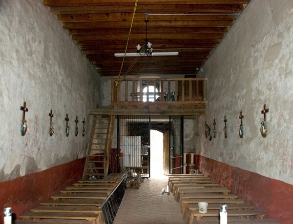 Hospitalito, nave & choir - Santa Cruz el Grande, Jalisco