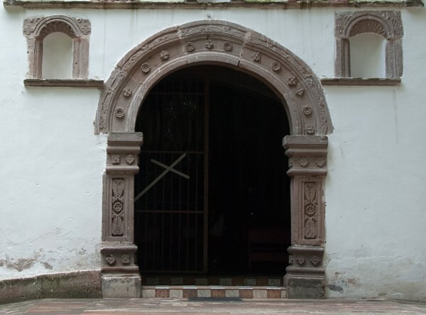 San José, façade, main portal - Atlán, Hidalgo