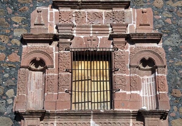 La Purísima Concepción, façade, second tier & choir loft window - Ocotlán, Jalisco