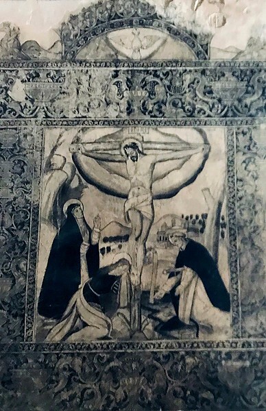 Santiago Matamoros, sacristy mural - Santiago Matamoros, church & cloister