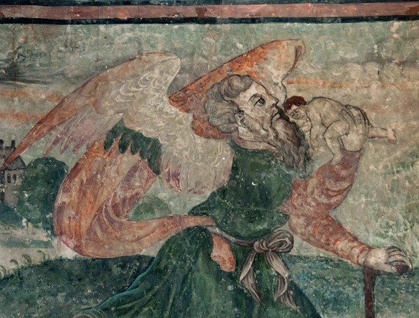 Trionfo del Tiempo, detail - Casa del Deán, Sala de los Triunfos