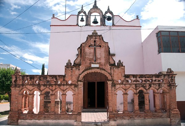 Tlaltenango, Zacatecas, Capilla de Veracruz & atrial wall - Tlaltenango, Zacatecas