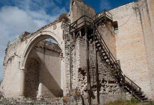 San Juan Bautista, capilla abierta chancel arch - San Juan Bautista, capilla abierta