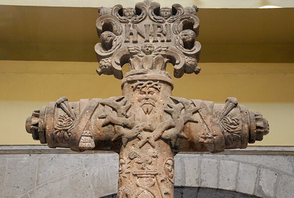 Front crossing & head - Basilica Museum, Guadalupe Cross