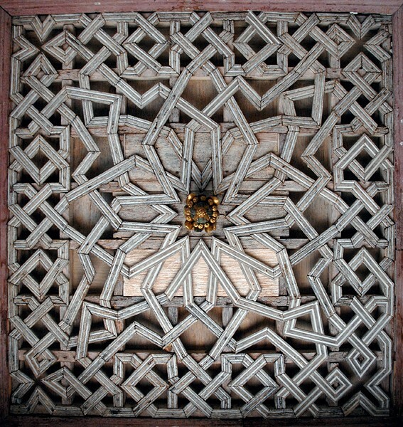 Lower cloister walk, testera alfarje ceiling - San Francisco