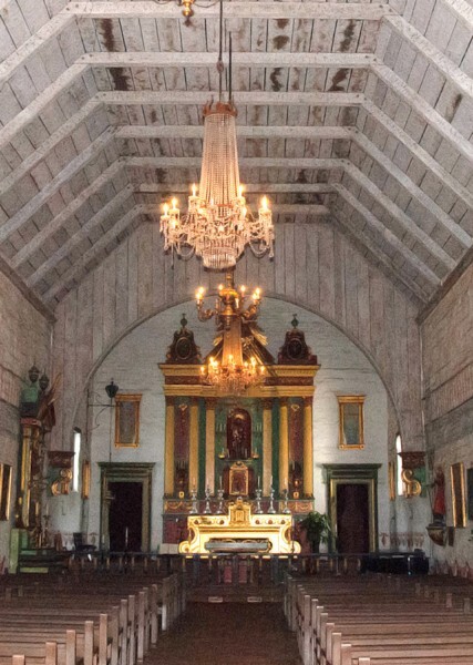 Sanctuary & high St. Joseph altar - Mission San José