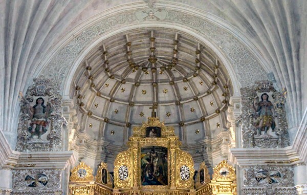 Sanctuary vault, chancel arch & high altar top tier - High Altar & Chancel Arch