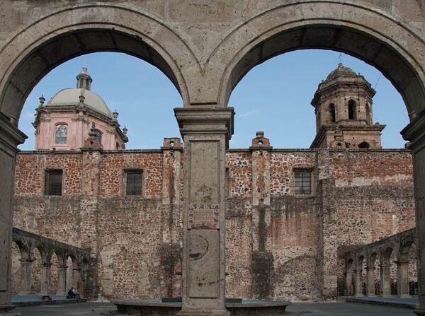 San Francisco, arcade with bell-tower & dome - San Francisco