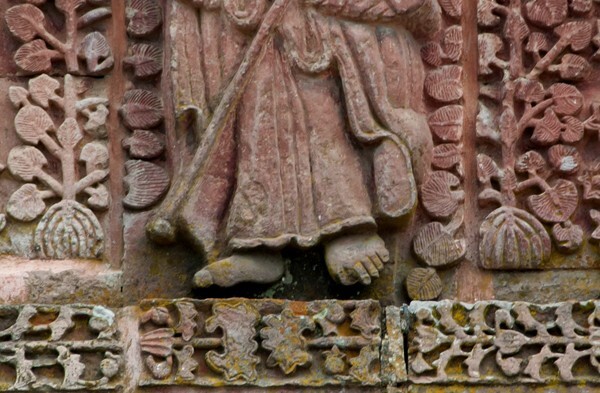 Façade entablature, St. James, detail - Santiago Apóstol