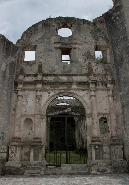 San Francisco, façade - San Francisco Totimehuacán (ruins), Puebla
