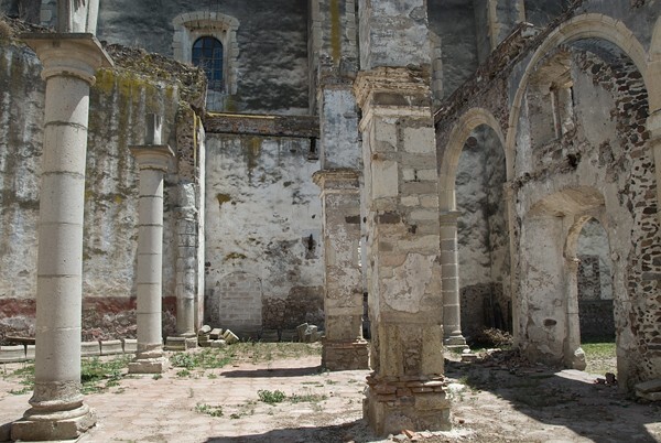 Capilla abierta - Façade, portería, atrial cross, lateral portal & capilla abierta