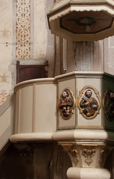 San Nicolás de Tolentino, pulpit - Actopan, Hidalgo