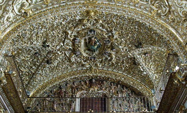 Nave vault & choir loft - Capilla del Rosario