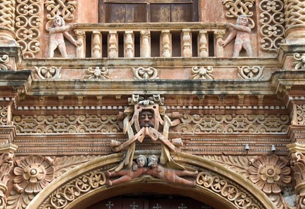 Tercera Orden, façade portal architrave & balcony - Façade, lateral portal & sacristy door