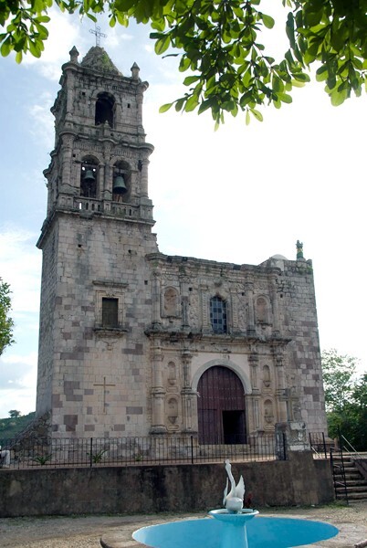 San José, façade & bell-tower - Copala, Sinaloa