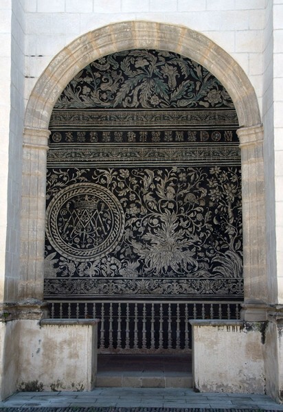 El Divino Señor, lower cloister walk arch - El Divino Señor, lower cloister ambulatory murals