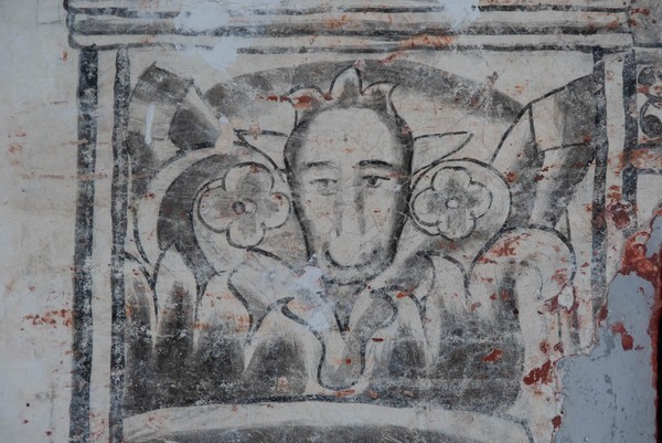 Convento portal mural detail - San Pedro Apóstol