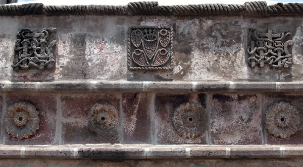 Atrial cross stump, reliefs - San Juan Bautista, atrial cross