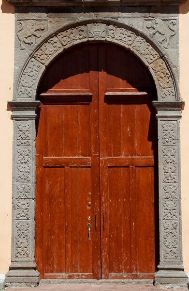 San Diego, façade portal - Trinidad Sánchez Santos, Tlaxcala