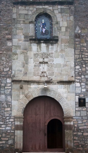 Santa Catarina, façade alfiz - Lolotla, Hidalgo