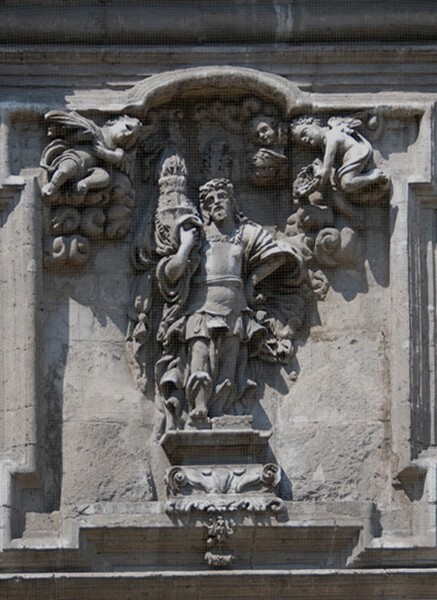 Façade relief, St. Hippolytus - San Hipólito