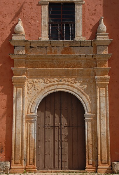 La Asunción, façade portal - Kopomá, Yucatán
