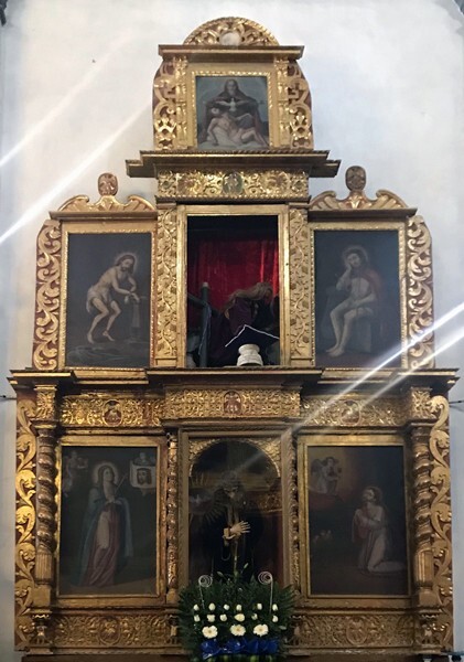 Santa María, nave Passion retablo - Santa María Atlihuetzía, Tlaxcala