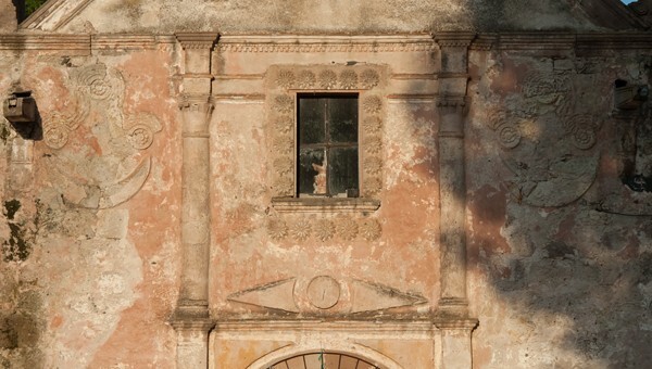 Santa María Nativitas, façade, second story & choir loft window - Aculco, México