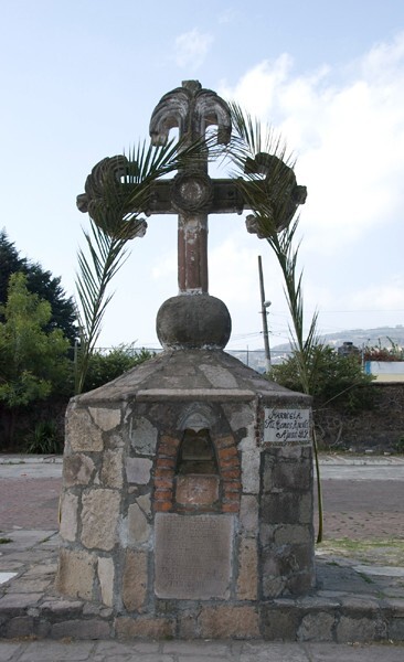 Santo Tomás, atrial cross, front - Santo Tomás Ajusco, México