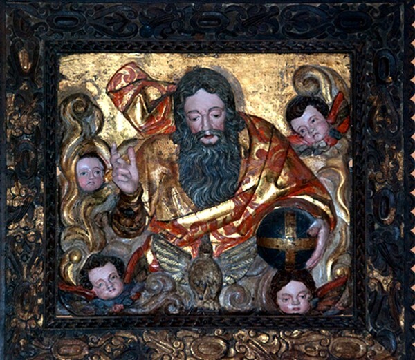 Hacienda San Gabriel Barrera, Casa Grande relief, God the Father - Marfil, Guanajuato