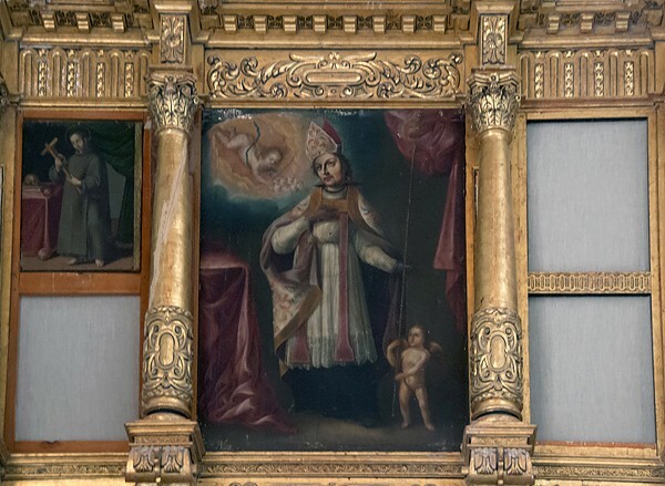 Santo Domingo, sotocoro retablo painting, St. Augustine - Yanhuitlán, Oaxaca