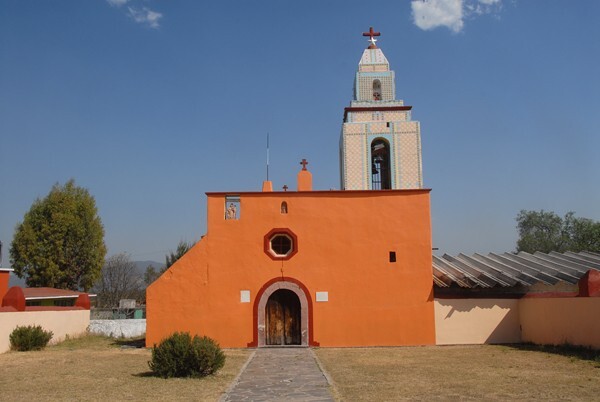 Santa María, façade & bell-tower - Santa María La Palma, Hidalgo