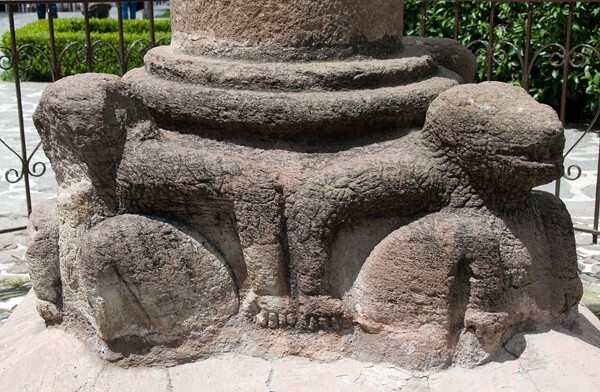 El rollo, base - Zempoala, Hidalgo